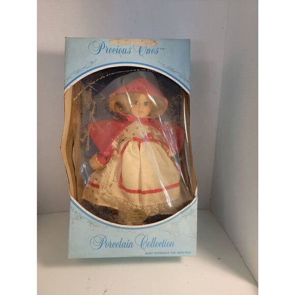 Vintage 1984 Precious Ones Porcelain Collection Little Red Riding Hood Doll IOB - Picture 1 of 6